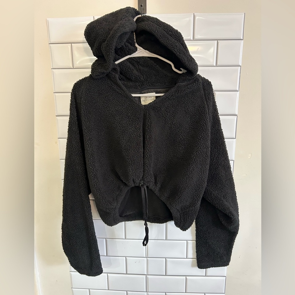 Urban Outfitters Black Teddy bear Short Sweater / Size XS